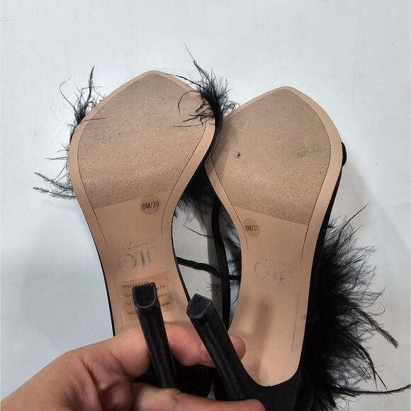 JLO Jennifer Lopez x REVOLVE Sunset Sandal in Black - Picture 8 of 12